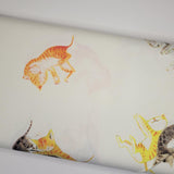 Heather Ross By Hand Barn Kittens Ivory Fabric