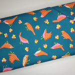Ruby Star Society Bird is the Word Migration Storytime Teal Fabric