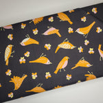 Ruby Star Society Bird is the Word Migration Soft Black Fabric