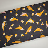 Ruby Star Society Bird is the Word Migration Soft Black Fabric