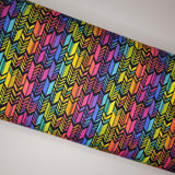 Alison Glass Color Wheel Spectrum Feathers Night Fabric 7" REMNANT