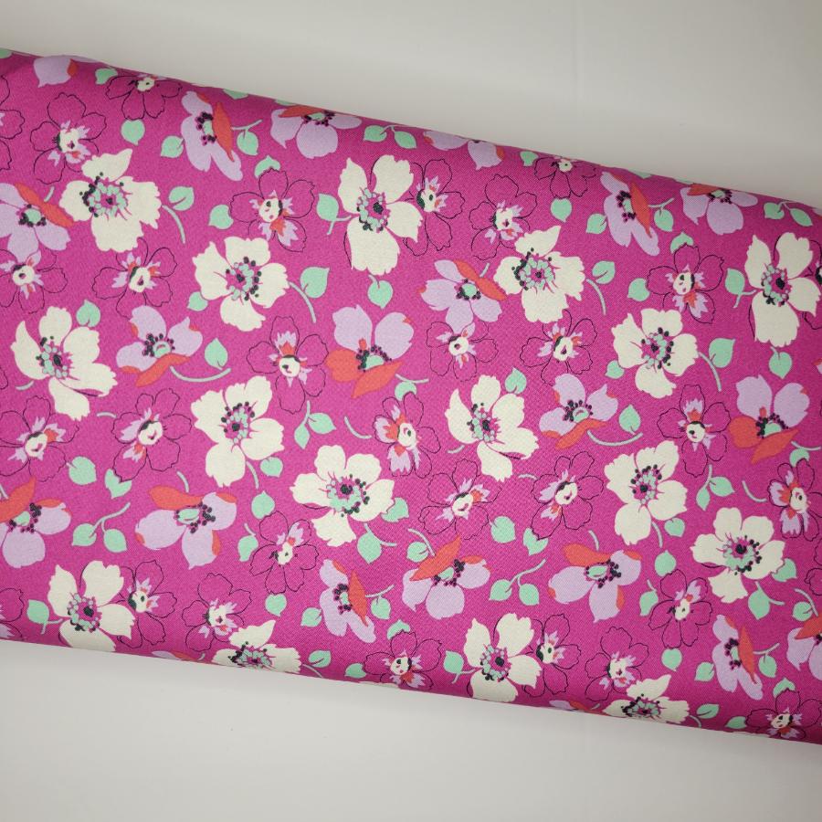 Heather Bailey Full Bloom Grace Violet Purple Fabric