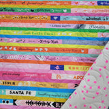 Pre-Quilted Half Yard Panel for Bag Making- Selvages