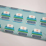 Ruby Star Society Best Day Ever Typewriters Turquoise Fabric