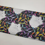 Tula Pink Graywork Just Bearly Carbon Fabric