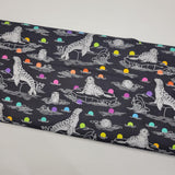 Tula Pink Graywork Seal the Deal Carbon Fabric