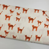 Ruby Star Society Catnap Tiger Stripes Orange Fabric