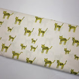 Ruby Star Society Catnap Tiger Stripes Citron Fabric