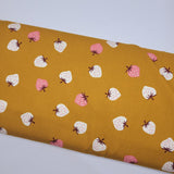 Ruby Star Society Strawberry Toss Butterscotch Fabric