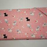 Funny Valentine Kitty Ballerina Pink Fabric by Lizzy House