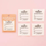 Vintage Handmade with Love Write-In Organic Cotton Labels