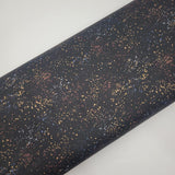 Speckled Black Gold Metallic Wide Back 108" by HALF YARD