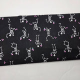 KP Creates Ghostly Garden Skeleton Jig Black Fabric