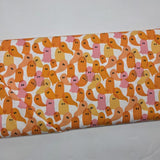 KP Creates Ghostly Garden Ghost Party Orange Fabric