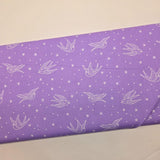 Libs Elliott Perfect Day Swallows Light Purple Fabric
