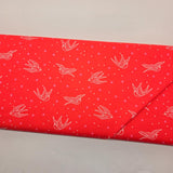 Libs Elliott Perfect Day Swallows Red Fabric