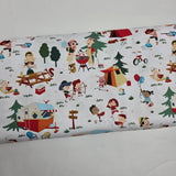 Shawn Wallace Happy Haven Main Print White Fabric