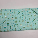 Merry Happy Baubles Mint Fabric by Ruby Star Society