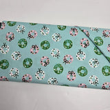 Merry Happy Bough Down Frost Aqua Fabric by Ruby Star Society