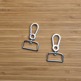Swivel Clip in Nickel 1" Set of 2