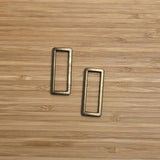 Rectangle Ring 1.5" Antique Brass Set of 2
