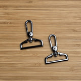 Swivel Clip in Gunmetal 1.5" Set of 2