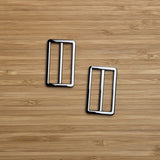 Rectangle Slider in Gunmetal 1.5" Set of 2