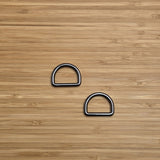 D Ring 1" Gunmetal Set of 2
