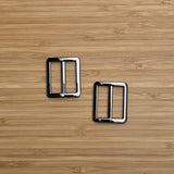 Rectangle Slider in Gunmetal 1" Set of 2