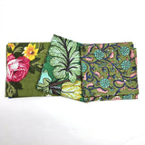 Caravan Souk Green Half Yard Fabric Bundle 3 prints