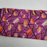 Freaky Familiars Owls Witchy Purple Fabric by Ruby Star Society