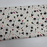 Freaky Familiars Witchy Woman Natural Fabric by Ruby Star Society