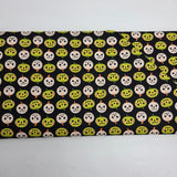 Freaky Familiars Pumpkin Party Black Fabric by Ruby Star Society