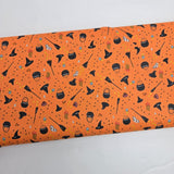 Freaky Familiars Witchy Woman Pumpkin Fabric by Ruby Star Society