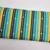 Bits and Bobs Zippers Teal Fabric by Sarah Hearts