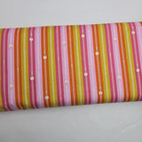 Bits and Bobs Zippers Orange Fabric by Sarah Hearts