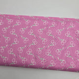 Bits and Bobs Scissors Pink Fabric by Sarah Hearts