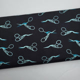 1-800-Notion Stork Scissors Soft Black Fabric by Ruby Star Society