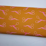 1-800-Notion Stork Scissors Honey Fabric by Ruby Star Society