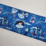 Wishes The Ball Blueberry Sparkle Fabric by Jill Howarth