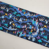 Wishes Moonlight Blueberry Sparkle Fabric by Jill Howarth
