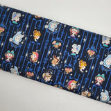 Wishes Cast Riley Navy Sparkle Fabric by Jill Howarth
