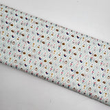 Wishes Diamond Vintage White Sparkle Fabric by Jill Howarth