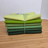 Confetti Cotton Green Half Yard Bundle 6 Colors