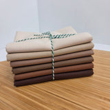 Confetti Cotton Brown Half Yard Bundle 6 Colors