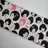 Sparkle Mart Dottie's Friends Black Fabric by Ruby Star Society