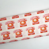 Sparkle Mart Telephones Natural Fabric by Ruby Star Society 11" REMNANT