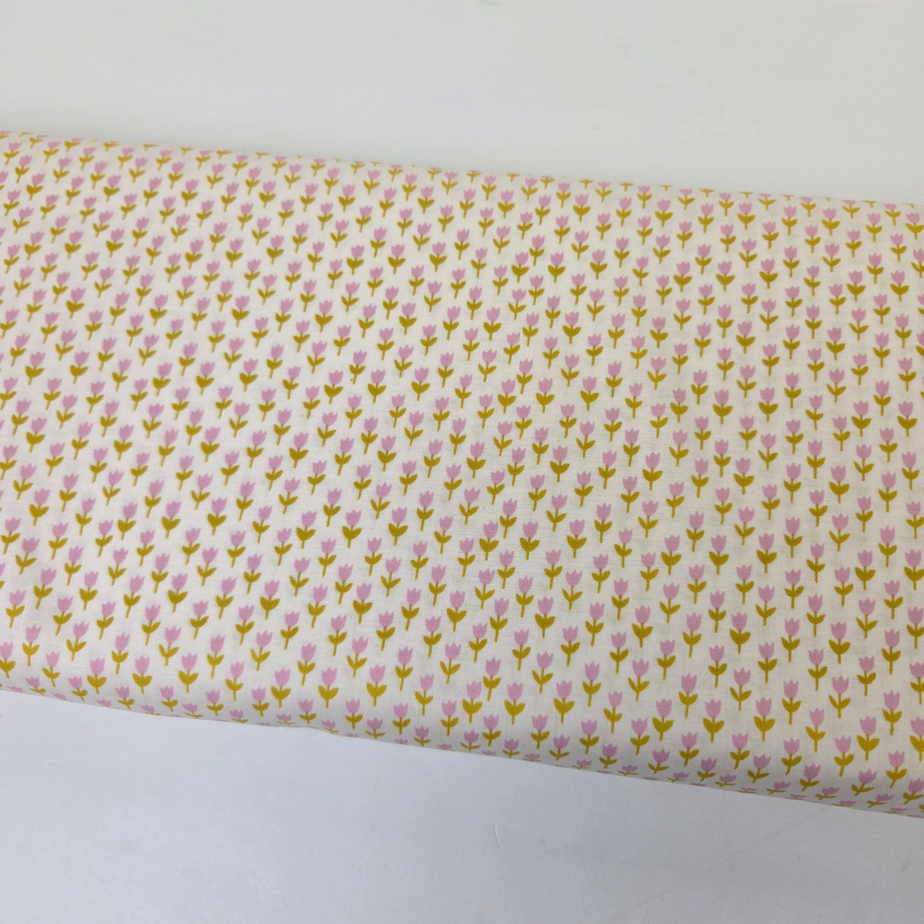 1-800-Calico Tulips  Natural Fabric by Ruby Star Society