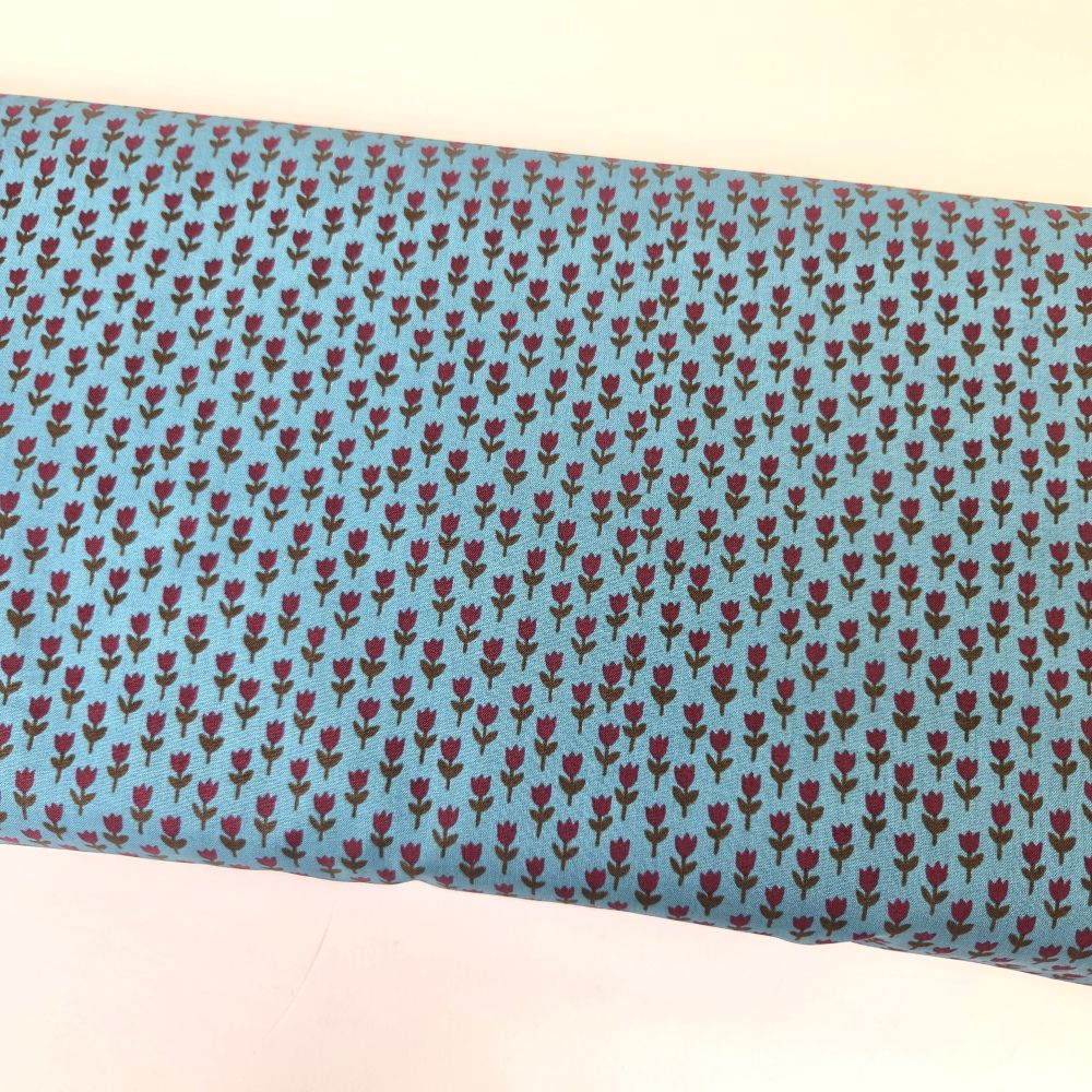 1-800-Calico Tulips Storytime Fabric by Ruby Star Society