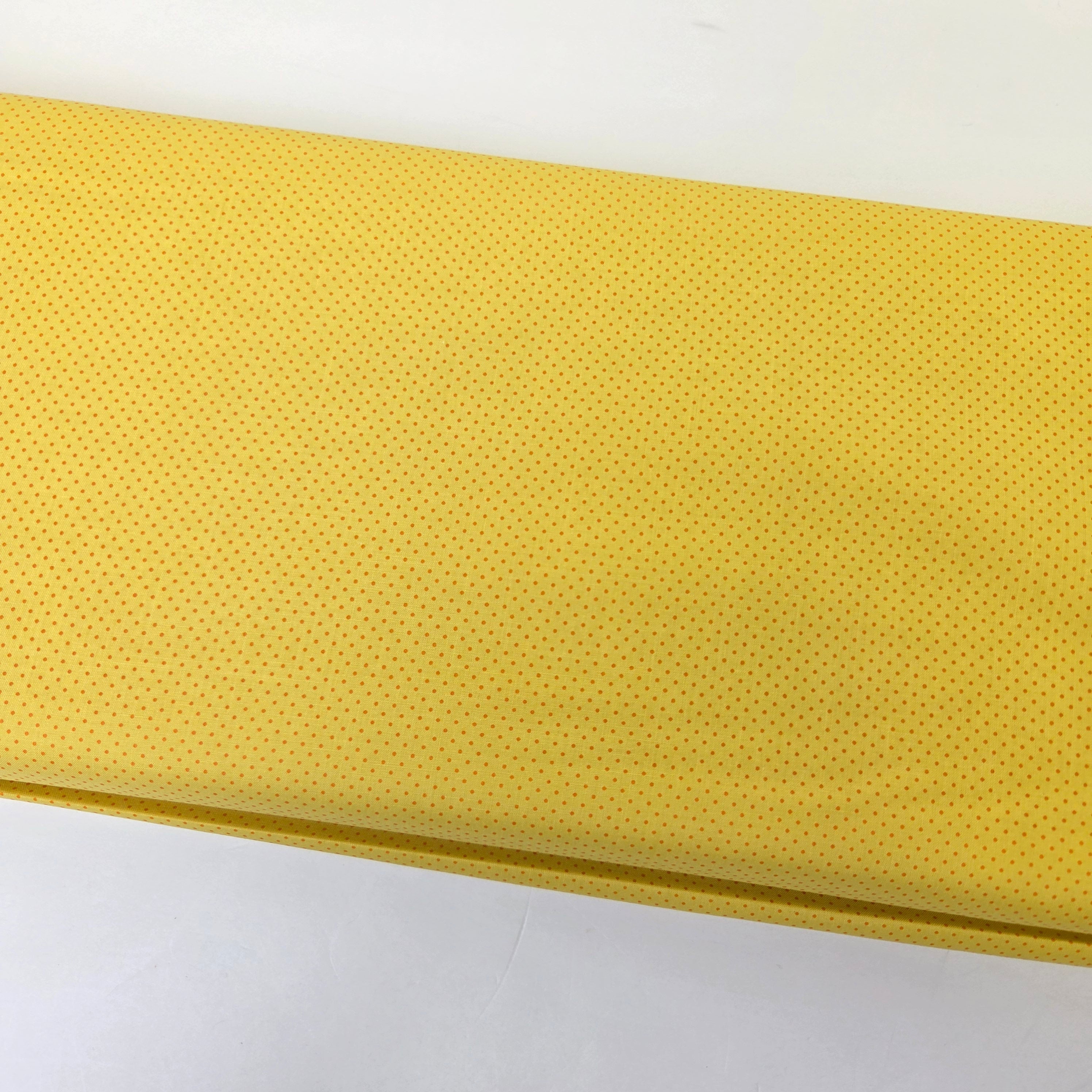1-800-Calico Mini Dot Chrome Yellow Fabric by Ruby Star Society